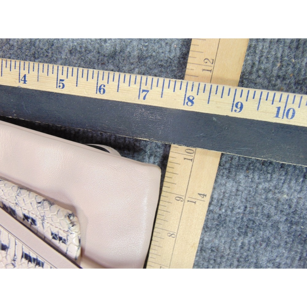 Coach Crossbody Bag Pale Pink Python Embossed Lea… - image 4